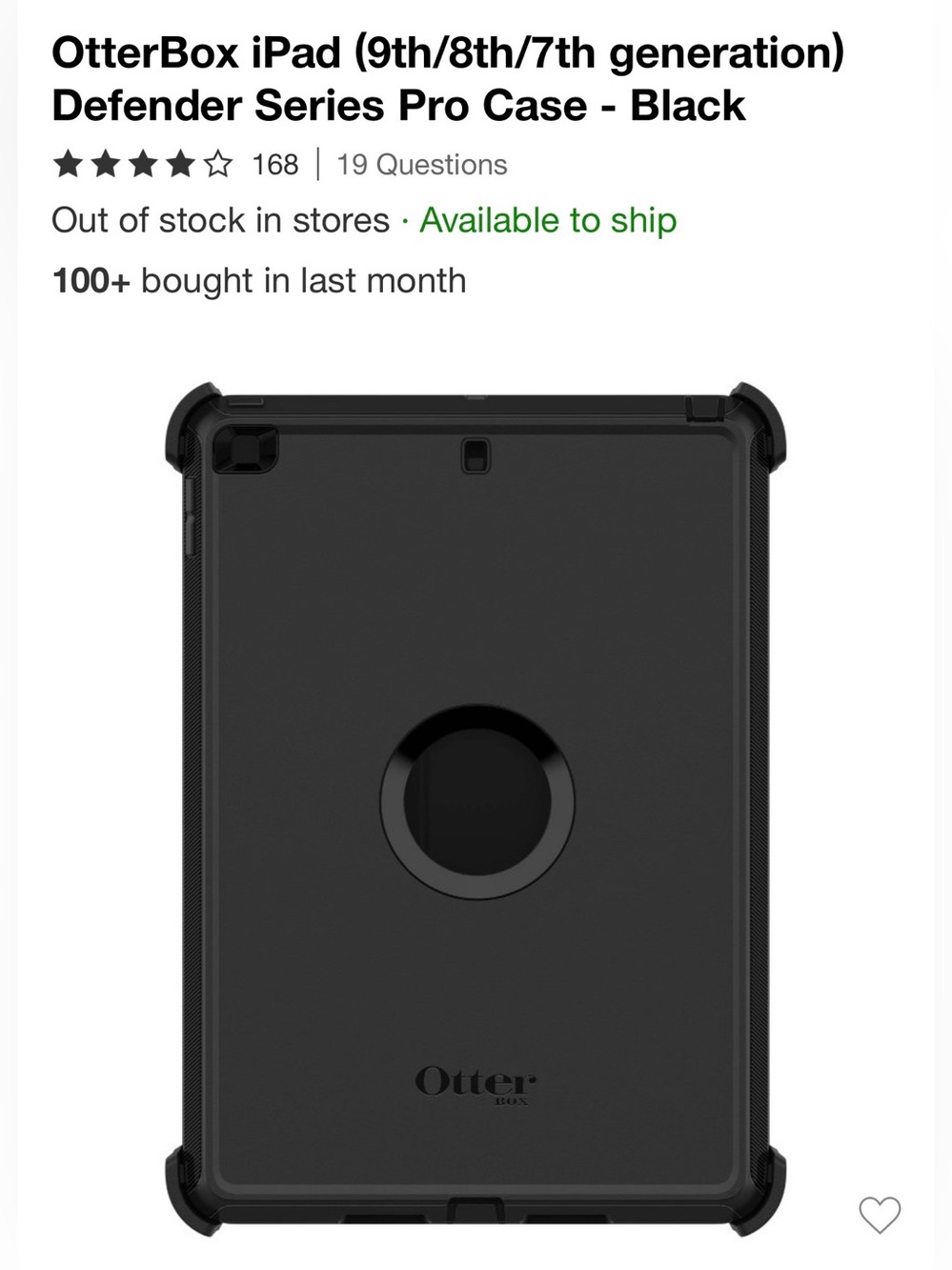 OtterBox Defender Series Pro iPad Case - Black